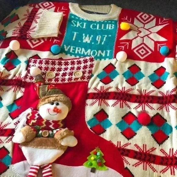 Long Legs Snowman☃️ Christmas “Not That Ugly” Sweater - Picture 4 of 7